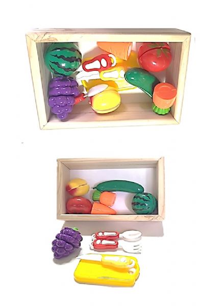 Ahşap Kasalı Sebze Kesme Seti