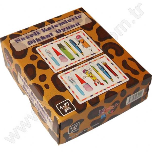 Neşeli Kalemlerle Dikkat Oyunu