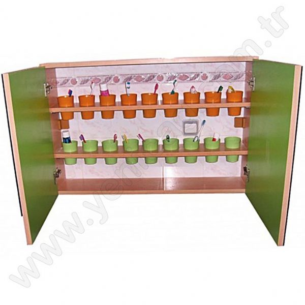 Kapaklı Diş Fırçası Dolabı 75x15xh40 cm